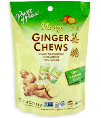 Prince Of Peace Ginger Chews Mango 12 Count
