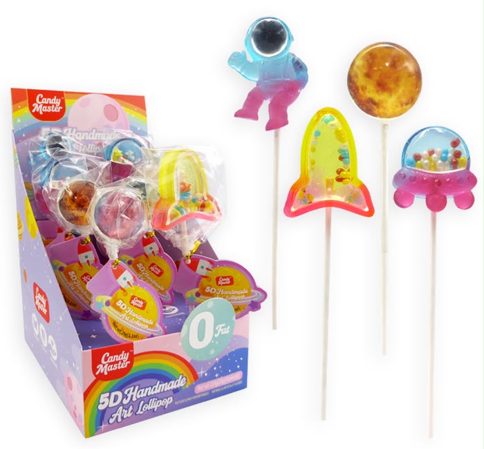 Candy Master 5D Art Lollipops - Outer Space Series 8 Count