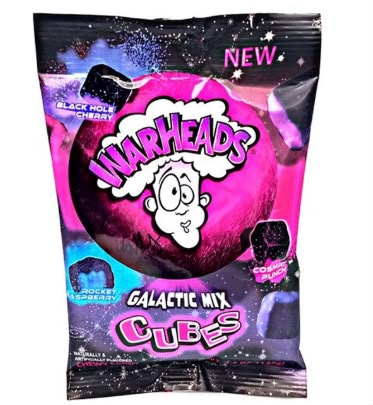 Warheads Galactic Cubes 12 Count