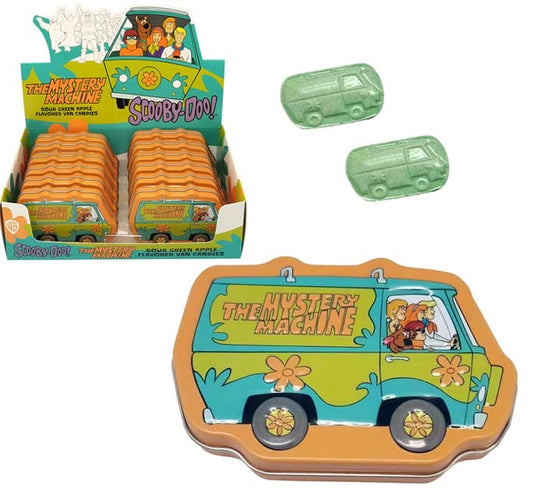 Scooby-Doo Mystery Machine Tin W/ Grn Apple Candy 12 Count