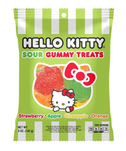 Hello Kitty - Sour Fruit Gummy Treats 12 Count
