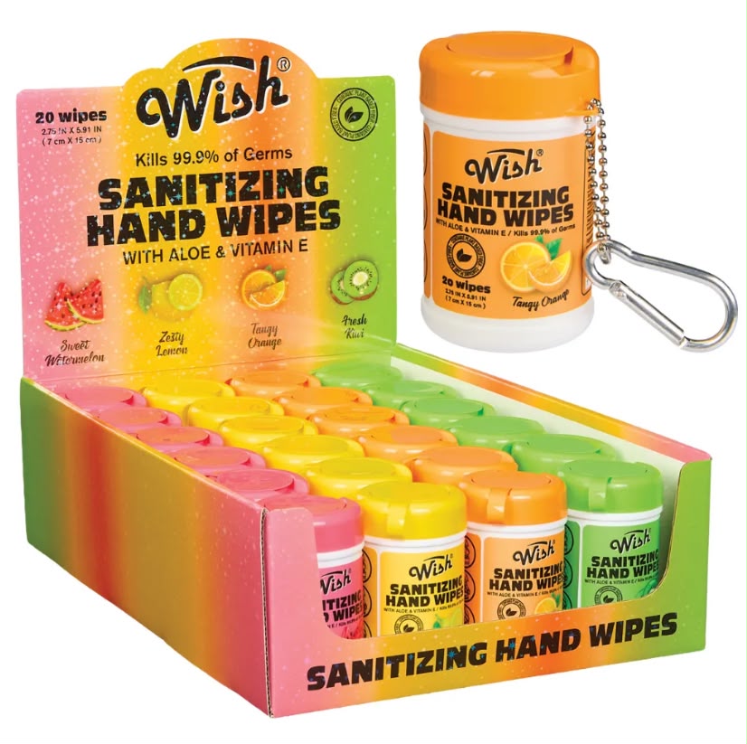 Wish Wipes Hand Sanitizer - Assorted 24 Count