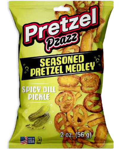 Pretzel Pzazz Spicy Dill Pickle 12 Count