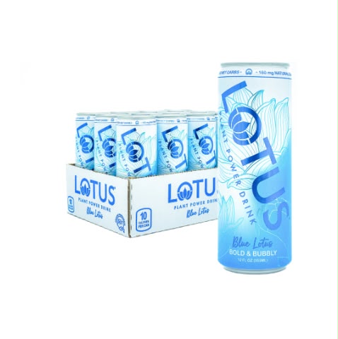 Lotus Plant Power Drink Blue (Zero Sugar) 12 Count