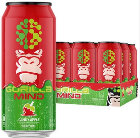 Gorilla Mind Energy Candy Apple 12 Count