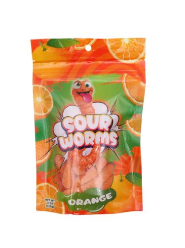 Sour Worms Orange 12 Count