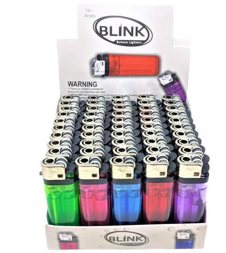 Blink Disposable Assorted Lighters 50 Count