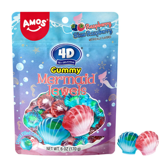 4D Gummy Mermaid Jewels 12 count