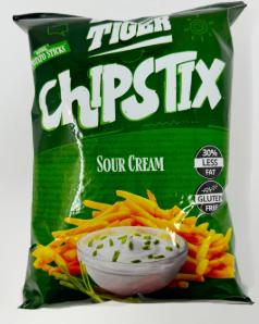 Exotic Tiger Chips Chipstix Sour Cream 10 Count
