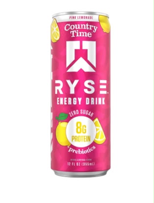 Ryse Protein Energy | Pink Lemonade 12 Count