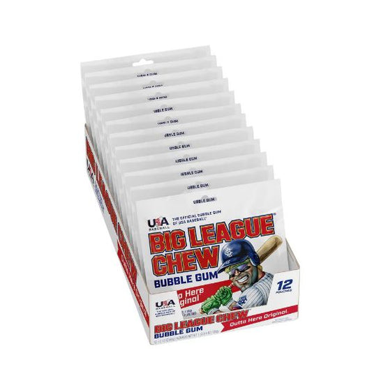 Big League Chew Gum Origina 12 Count