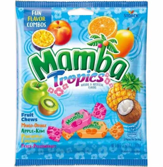 Mamba Fruit Chews Bag - Tropics 12 Count