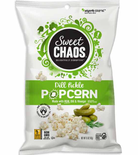 Sweet Chaos Dill Pickle Popcorn 8 Count