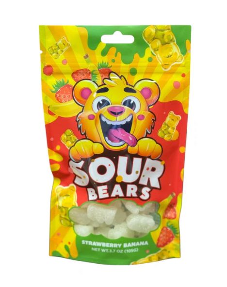 Sour Bears Strawberry Banana 12 Count