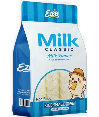 Ezbee Milk Classic Rice Snack -  Original Milk 24 Count