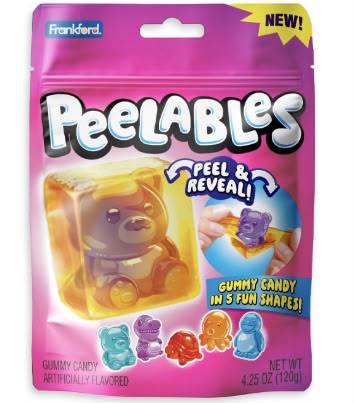 Frankford Candy Peelables Original Peel and Reveal Gummies 9 Count
