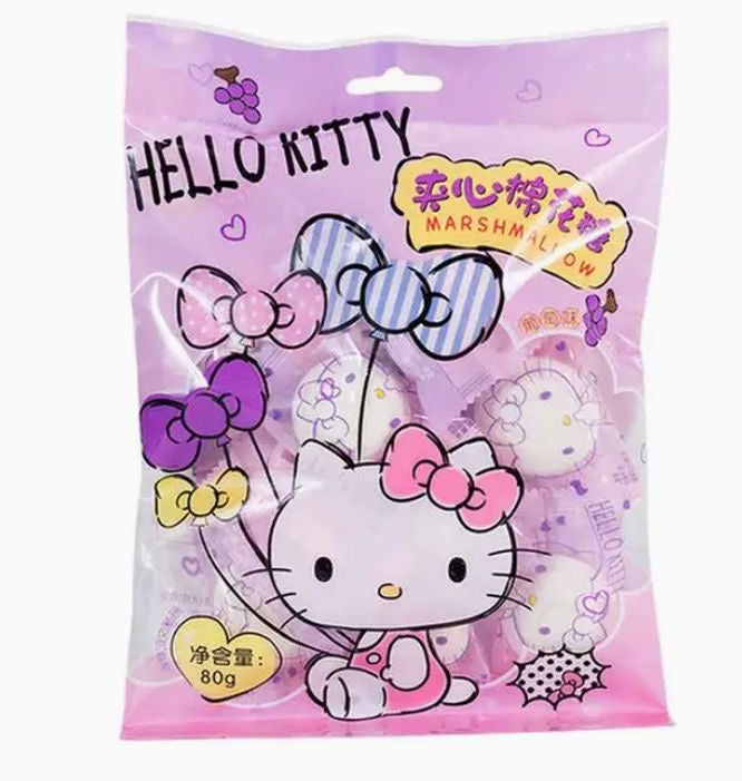 Hello Kitty Marshmallow Grape Flavor 10 Count