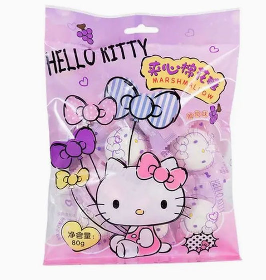 Hello Kitty Marshmallow Grape Flavor 10 Count
