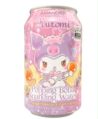 Kuromi Sparkling Water - Orange Passionfruit 12 Count