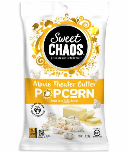 Sweet Chaos Movie Theater Butter Popcorn 8 Count