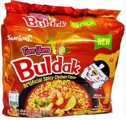 Samyang Buldak Ramen Bags Tom Yum 5 Count