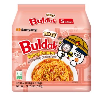 Samyang Buldak Ramen Bags Rosé 5 Count