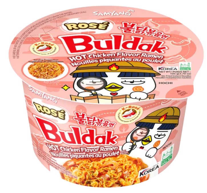 Samyang Buldak Ramen Bowl Rosé 6 Count