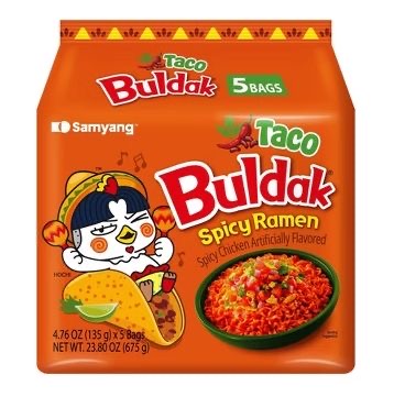 Samyang Buldak Ramen Bags Taco 5 Count