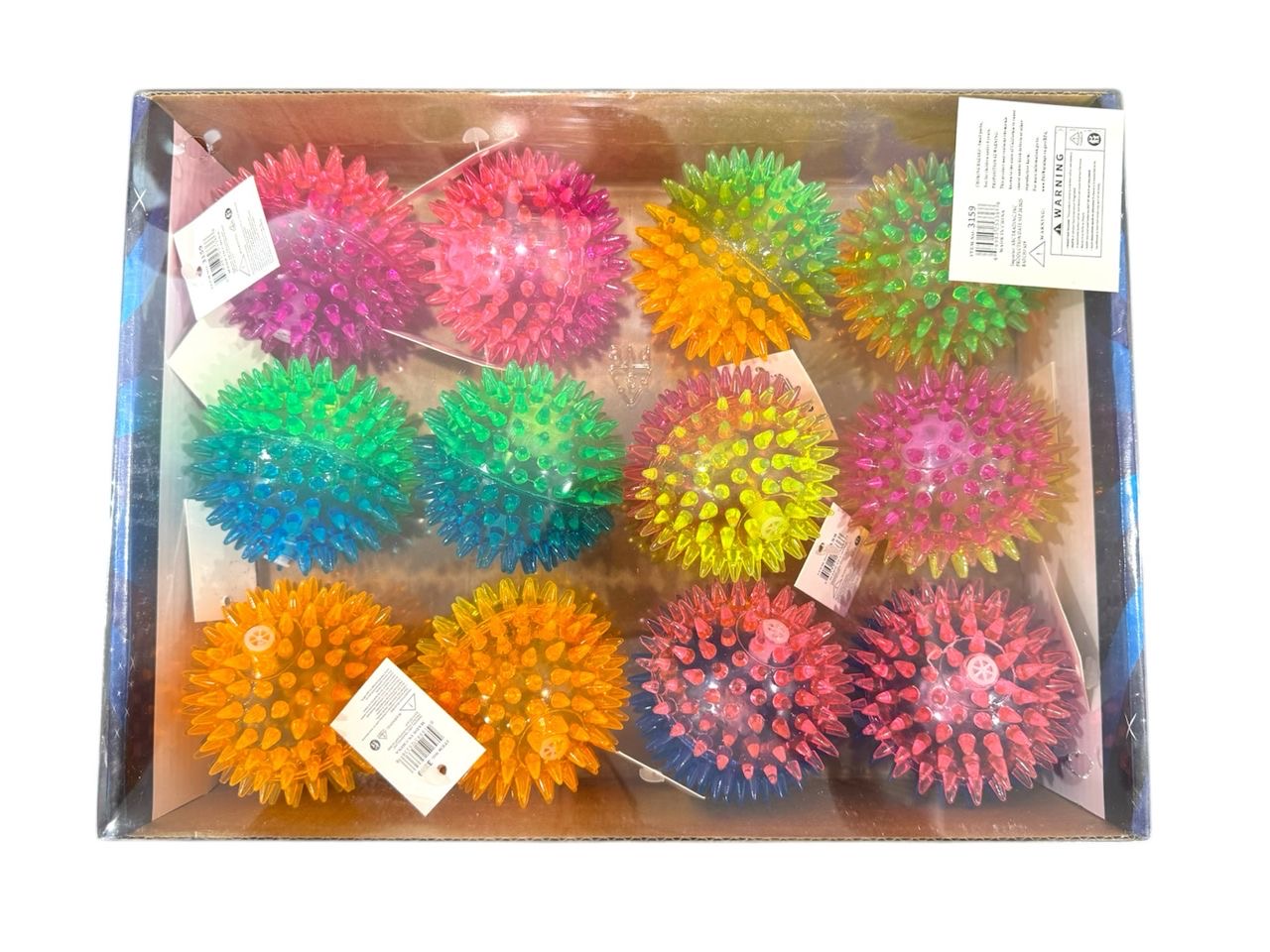 LED Flashing 2-Tone Ball - Assorted  24 Count