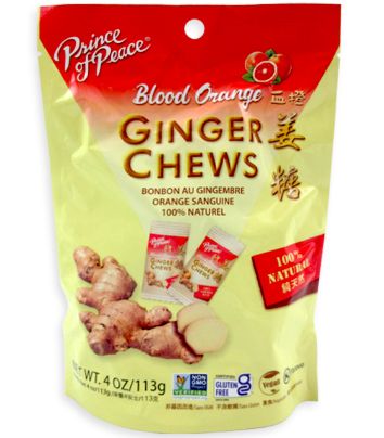 Prince Of Peace Ginger Chews Blood Orange  12 Count