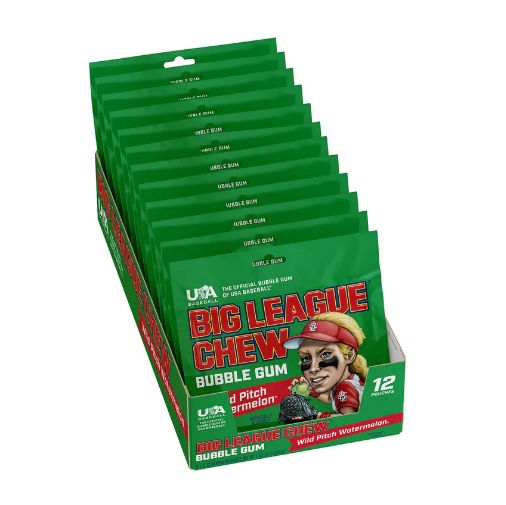 Big League Chew Gum Watermelon 12 Count