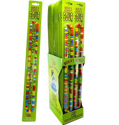 Worlds Biggest Sour Candy Necklace 12 Count