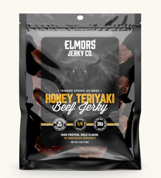 Elmors Beef Jerky | Honey Teriyaki 12 Count