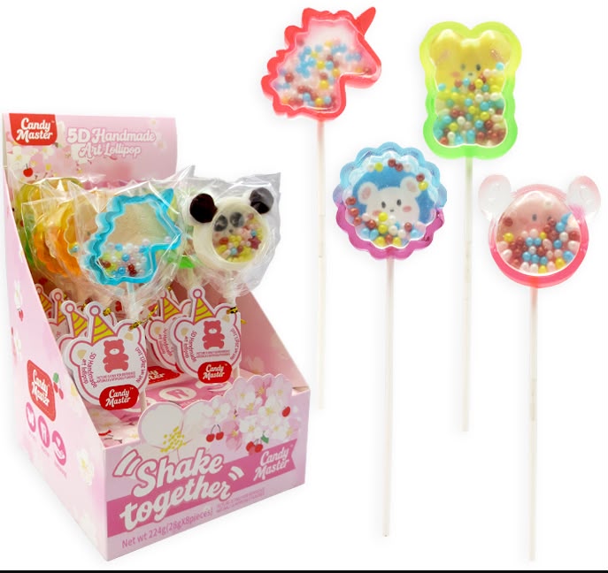 Candy Master 5D Art Lollipops - Magic Animal Series 8 Count