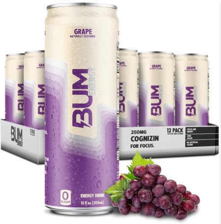 Bum Energy Grape  12 Count