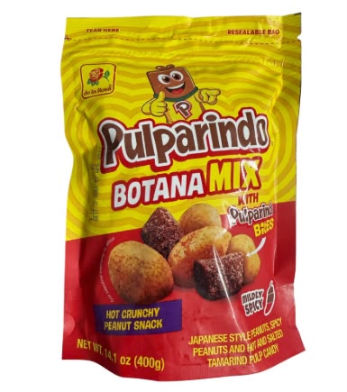 De La Rosa Pulparindo Botana Mix - Mildly Spicy 12 Count