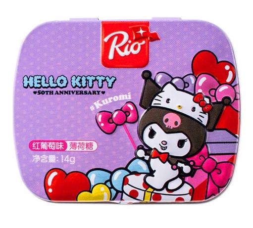 Hello Kitty SF Red Grape Mint Candy 12 Count