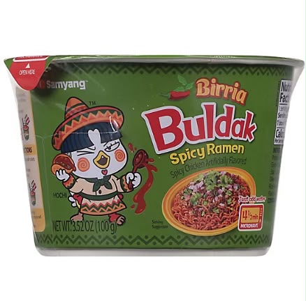 Samyang Buldak Ramen Bowl Birria 6 Count