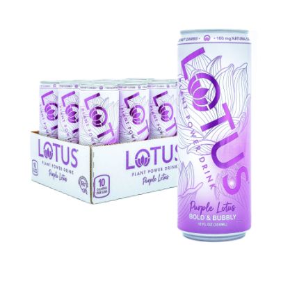 Lotus Plant Power Drink Purple (Zero Sugar) 12 Count