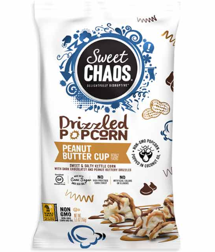 Sweet Chaos Peanut Butter Cup Popcorn 8 Count