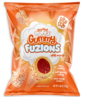 Stuffed Puffs Gummy Fuzions Chili Mango 8 Count