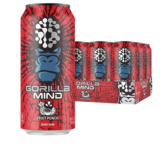 Gorilla Mind Energy Fruit Punch 12 Count