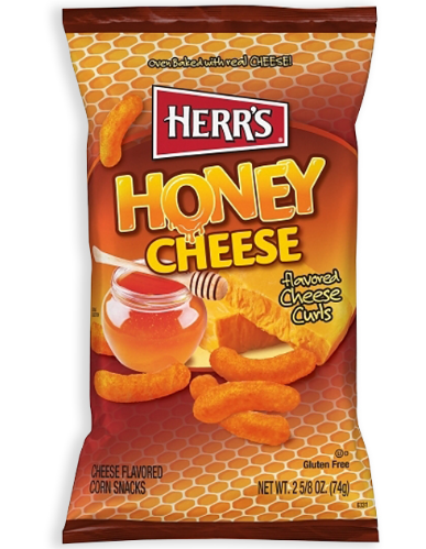 Herrs Honey Cheese Curls 12 Count