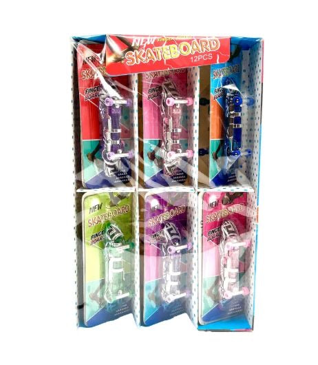 4" LED Pro Finger Skateboard - Assorted 24 Count