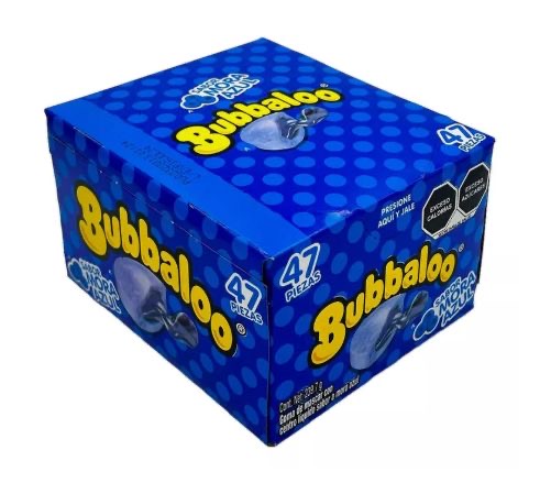 Bubbaloo Gum Sabor Mora Azul 47 Count