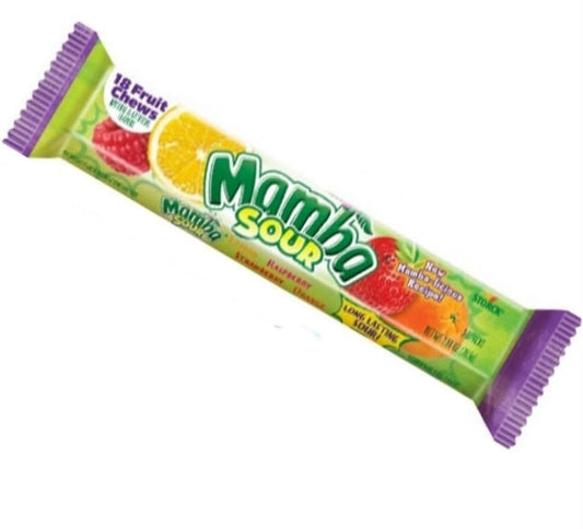 Mamba Fruit Chews Stick - Sour 24 Count