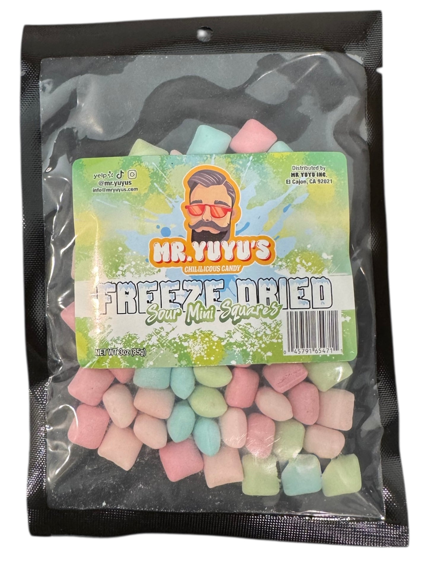 Mr. YuYu's Freeze Dried Sour Squares 12 count
