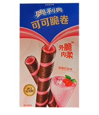 Exotic Oreo Cocoa Crisp Roll Strawberry 12 Count