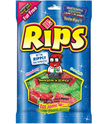 Rips Bites Strawberry and Green Apple 12 Count