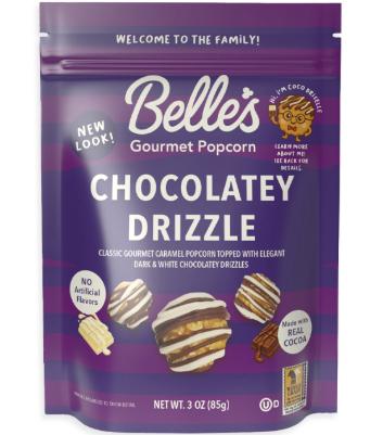 Belles Gourmet Popcorn - Chocolatey Drizzle 12 Counts